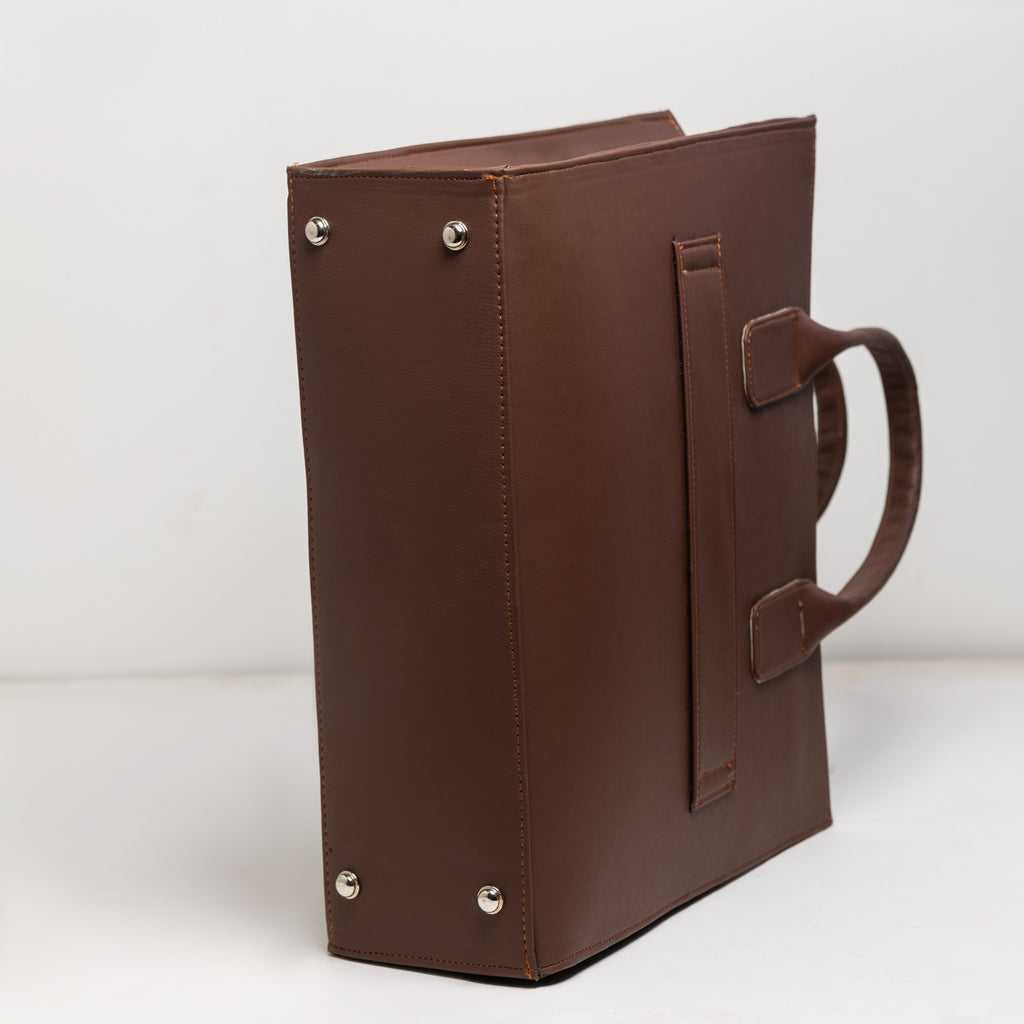 seasons unisex leather maxi tote bag