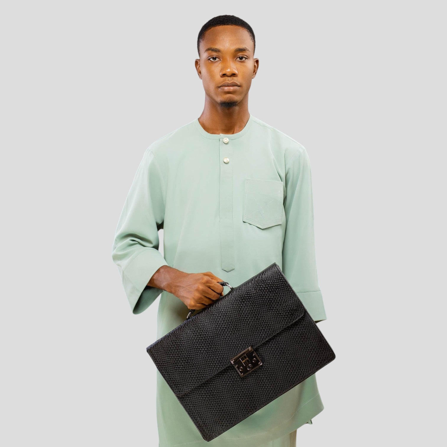 Executive Leather Briefcase ( With FREE passport cover)