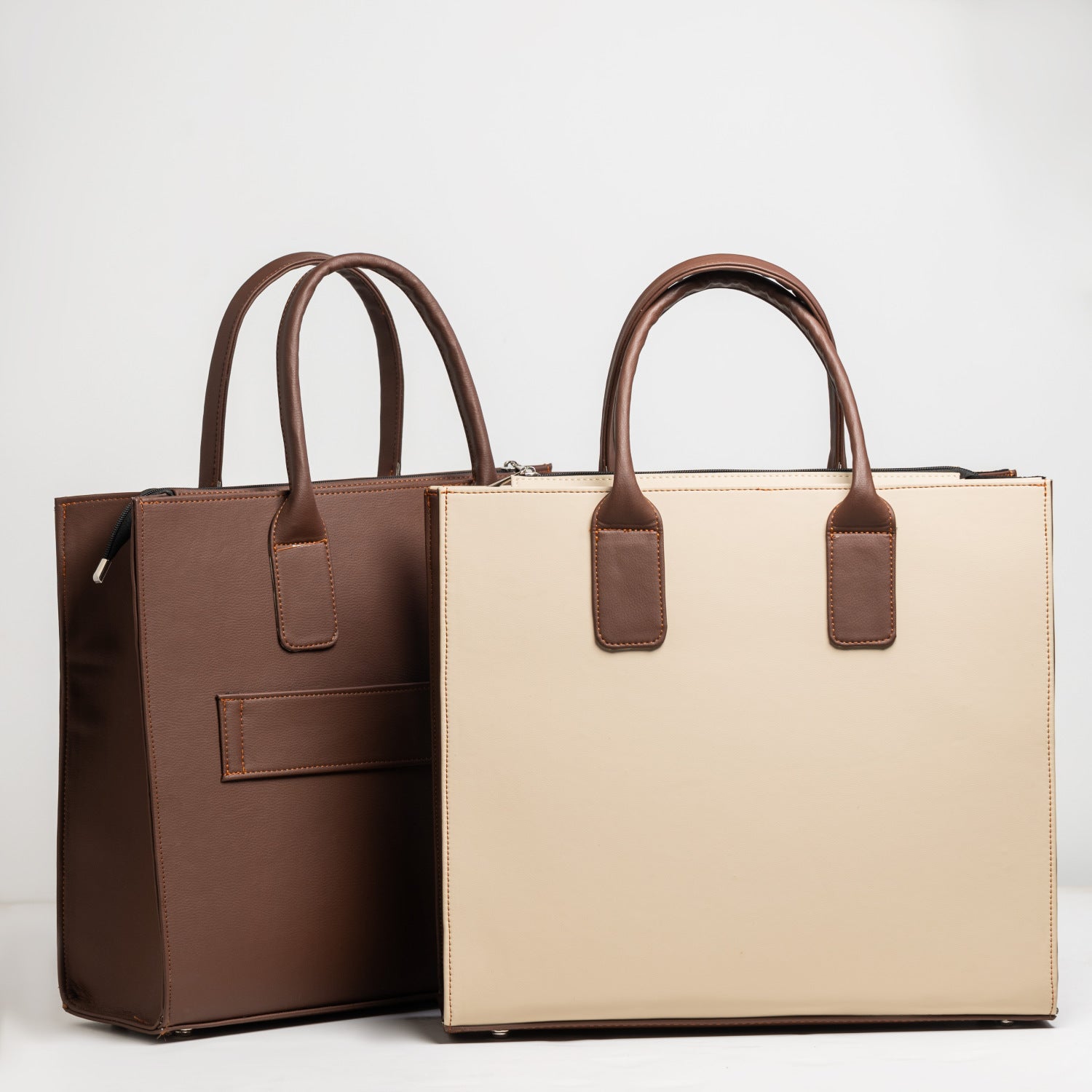 seasons unisex leather maxi tote bag