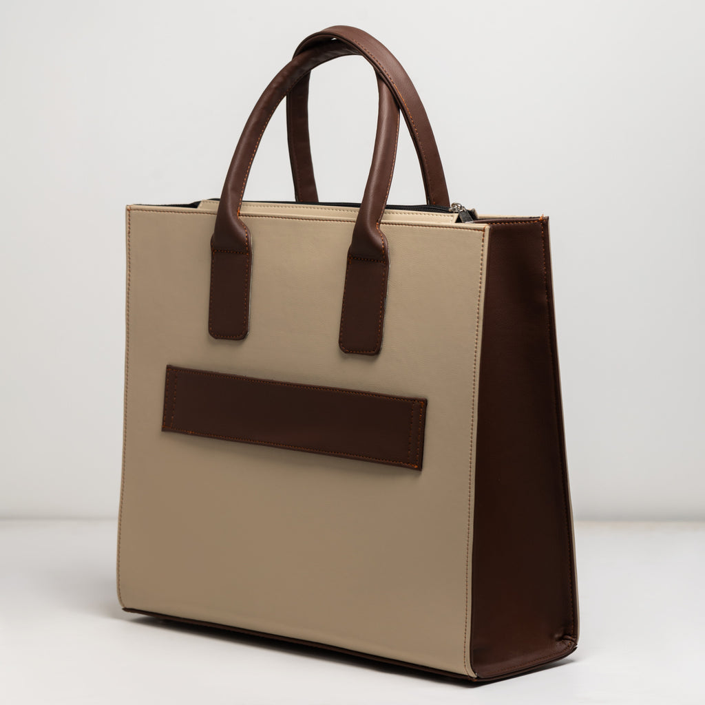 seasons unisex leather maxi tote bag