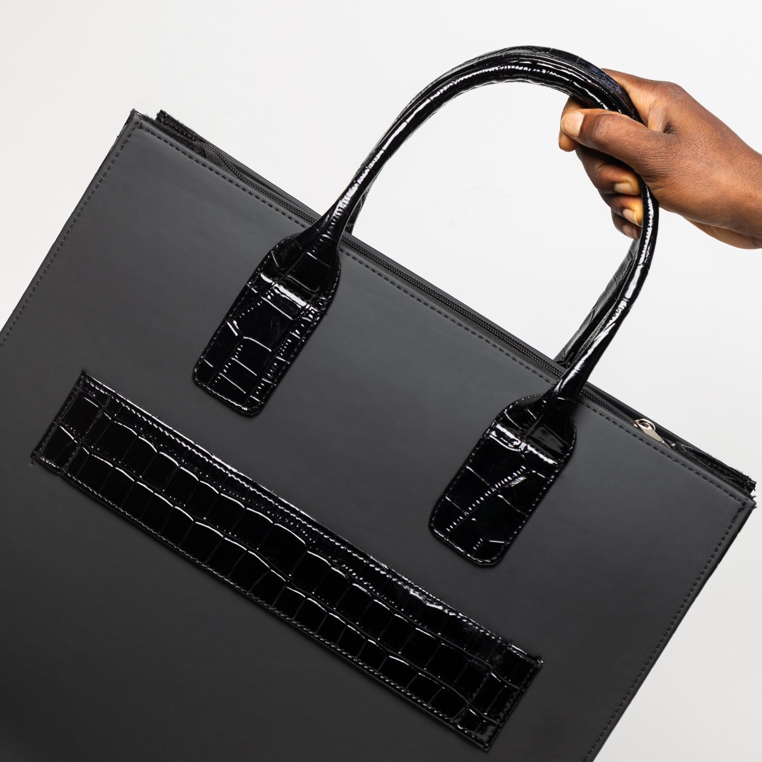 seasons unisex leather maxi tote bag