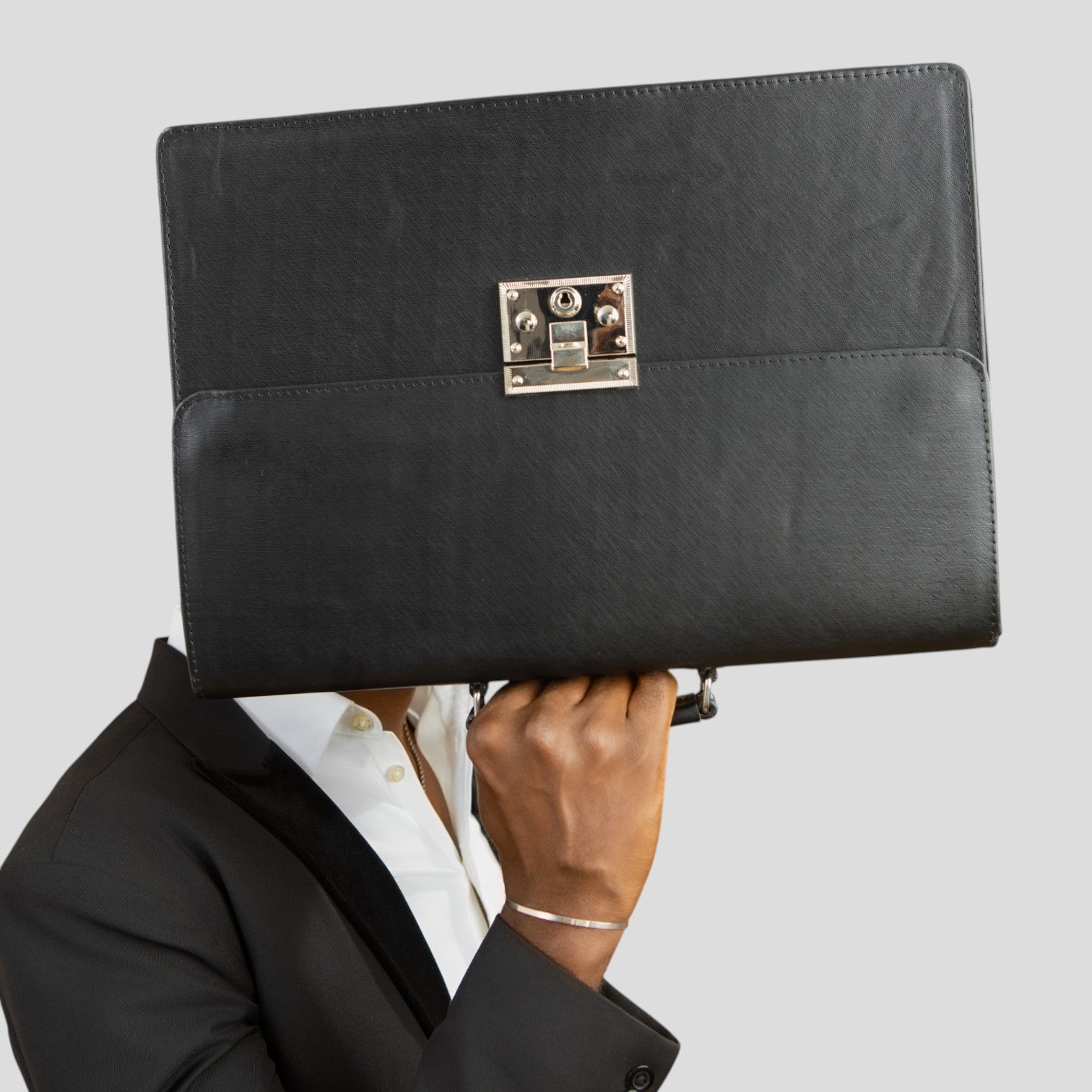 Executive Leather Briefcase ( With FREE passport cover)