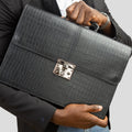 Executive Leather Briefcase ( With FREE passport cover)